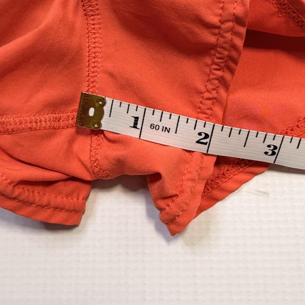 Vuori Shorts Womens Small Orange The Rise The Shine Lined Running Athletic VW304 - Picture 6 of 16